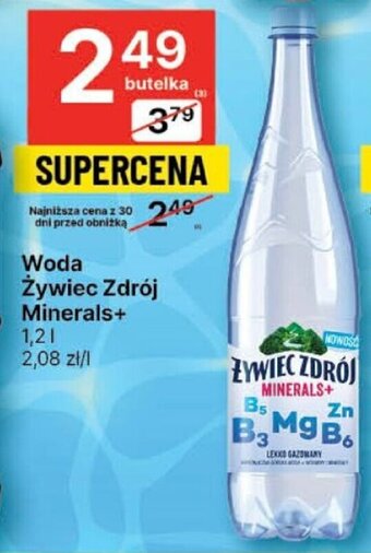 Delikatesy Centrum Woda Żywiec Zdrój Minerals+ 1,2l oferta