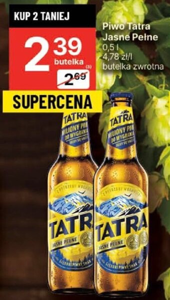 Delikatesy Centrum Piwo Tatra Jasne Pełne 0,5l oferta