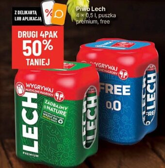 Delikatesy Centrum Piwo Lech 4 × 0,5 l oferta