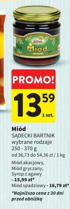 Intermarche Miód gryczany oferta