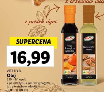 Lidl Olej nierafinowany z pestki dyni oferta