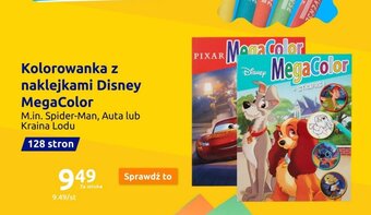 Action Kolorowanka z naklejkami Disney MegaColor oferta