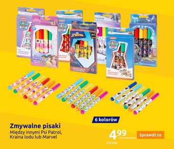 Zmywalne pisaki