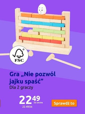 Action Gra ,,Nie pozwól jajku spaść" oferta