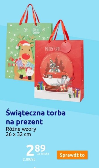 Action Świąteczna torba na prezent oferta