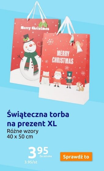 Action Świąteczna torba na prezent XL oferta