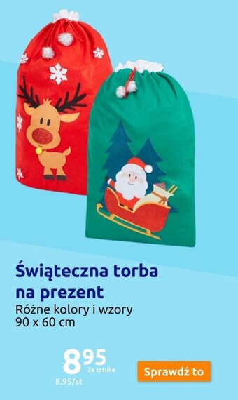 Action Świąteczna torba na prezent oferta