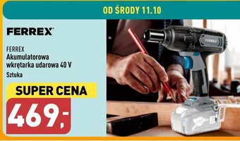 ALDI Akumulatorowa wkrętarka udarowa 40 V Sztuka oferta