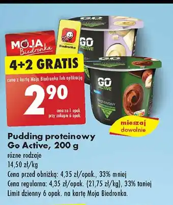 Biedronka Pudding proteinowy biała czekolada oferta
