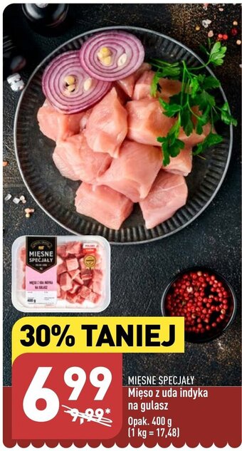 ALDI Mięso z uda indyka na gulasz Opak. 400 g oferta