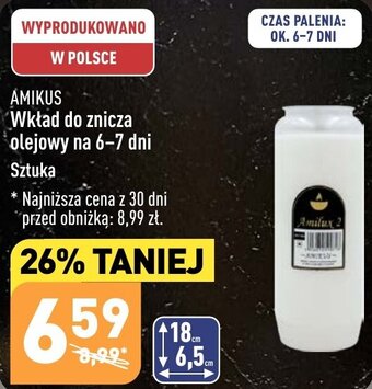 ALDI AMIKUS Wkład do znicza olejowy na 6-7 dni oferta