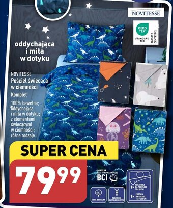 ALDI NOVITESSE Pościel świecąca w ciemności oferta