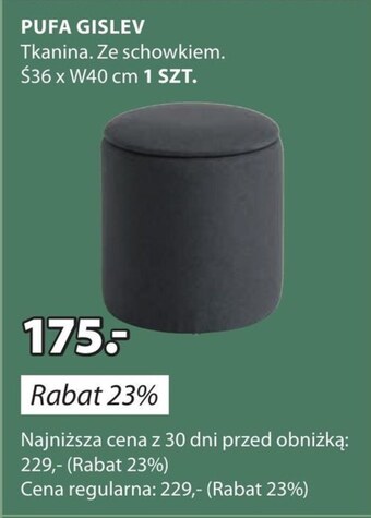 JYSK Pufa oferta