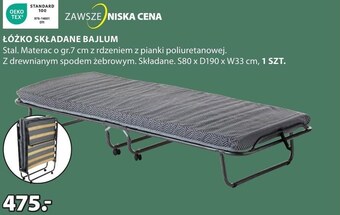 JYSK Łóżko składane oferta