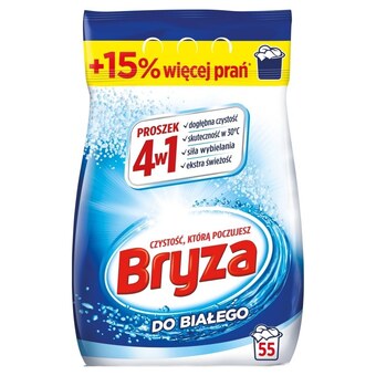 Biedronka Bryza 4w1 proszek do prania do białego 3,575 kg (55 prań) oferta