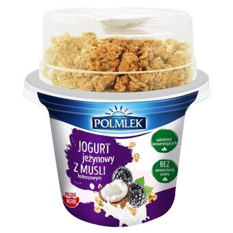 Społem Polmlek jogurt jeżynowy z musli kokosowym 210 g oferta