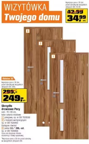 OBI Skrzydło drzwiowe oferta