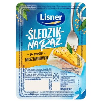Groszek Lisner śledzik na raz w sosie musztardowym 100 g oferta