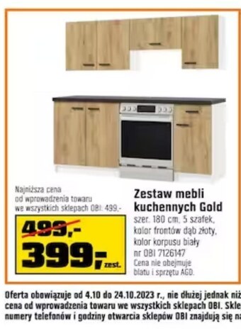 Zestaw mebli kuchennych