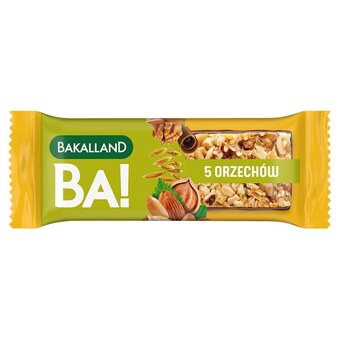 Dino Bakalland ba! baton zbożowy 5 orzechów 40 g oferta