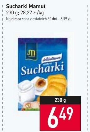 Mamut sucharki extra delikatesowe 230 g