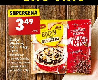 Biedronka Budyń waniliowy z chrupiącą posypką kitkat oferta