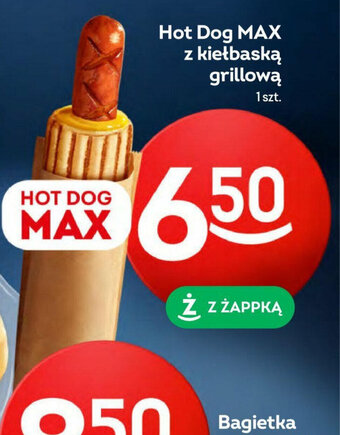 Żabka Hot Dog MAX z kiełbaską grillową oferta