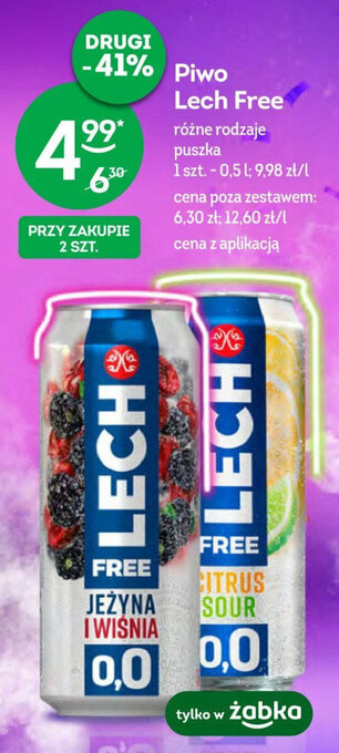 Żabka Piwo Lech Free 500 ml oferta