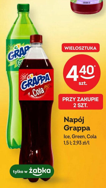 Żabka Napój Grappa 1,5 l oferta
