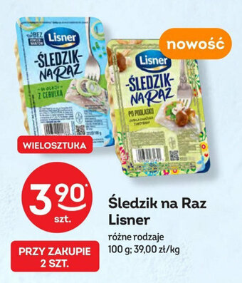 Żabka Śledzik na Raz Lisner 100 g oferta