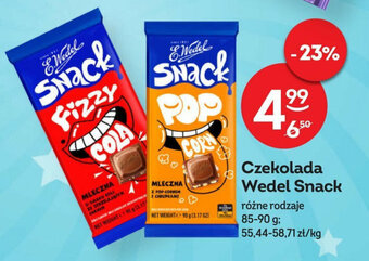 Żabka Czekolada Wedel Snack 85-90 g oferta