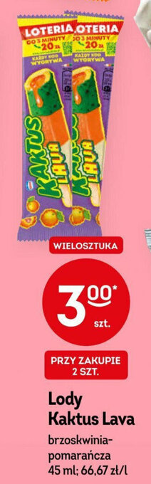 Żabka Lody Kaktus Lava 45 ml oferta