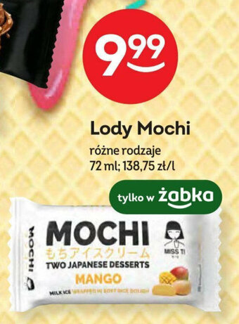Żabka Lody Mochi 72 ml oferta