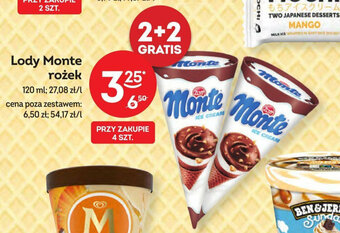 Lody Monte rożek 120 ml