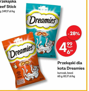 Żabka Przekąski dla kota Dreamies 60 g oferta