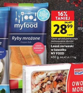 Intermarche Łosoś norweski w kawałku MY FOOD 450 g oferta