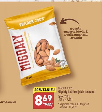 ALDI Migdały kalifornijskie łuskane 200 g oferta