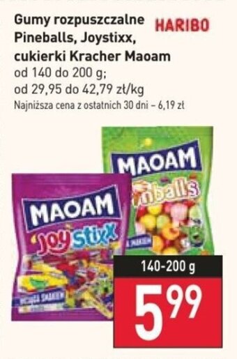 Stokrotka Gumy rozpuszczalne HARIBO Pineballs, Joystixx, cukierki Kracher Maoam 140-200 g oferta