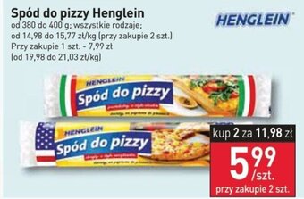 Stokrotka Spód do pizzy Henglein 380-400 g oferta