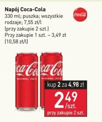 Stokrotka Napój Coca-Cola 330 ml oferta