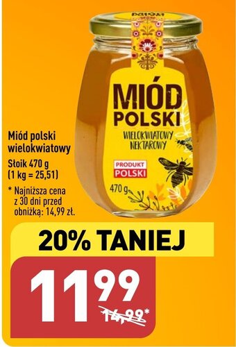 ALDI Miód polski wielokwiatowy 470 g oferta