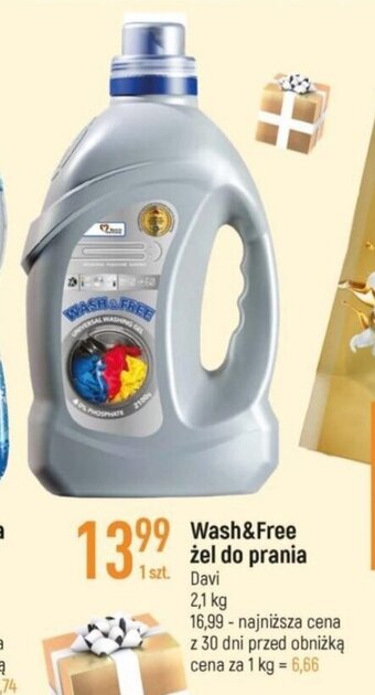 E.Leclerc Wash&Free żel do prania Davi 2,1kg oferta