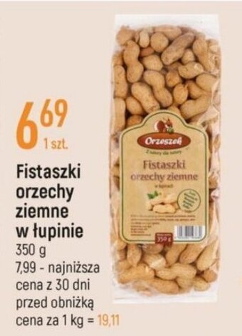 E.Leclerc Fistaszki orzechy ziemne w łupinie 350 g oferta