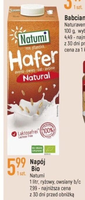 E.Leclerc Napój Bio Natumi 1l oferta