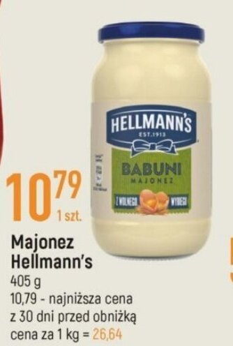 E.Leclerc Majonez Hellmann's 405g oferta