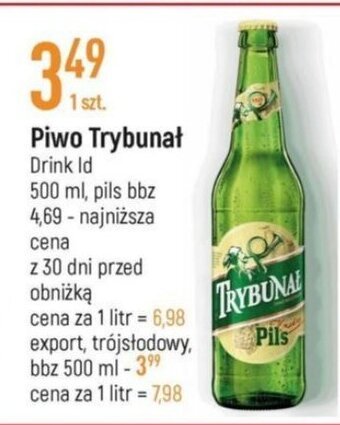 E.Leclerc Piwo Trybunał Drink Id 500ml oferta