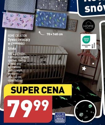 ALDI Dywan świecący w ciemności Sztuka oferta