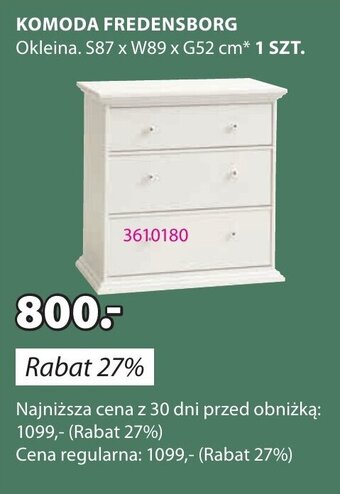 JYSK KOMODA FREDENSBORG oferta