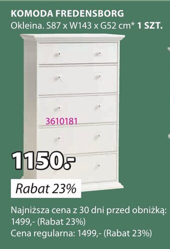 JYSK KOMODA FREDENSBORG oferta