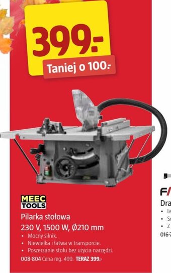 Jula MEEC TOOLS Pilarka stołowa 230 V 1500 W Ø210 mm oferta